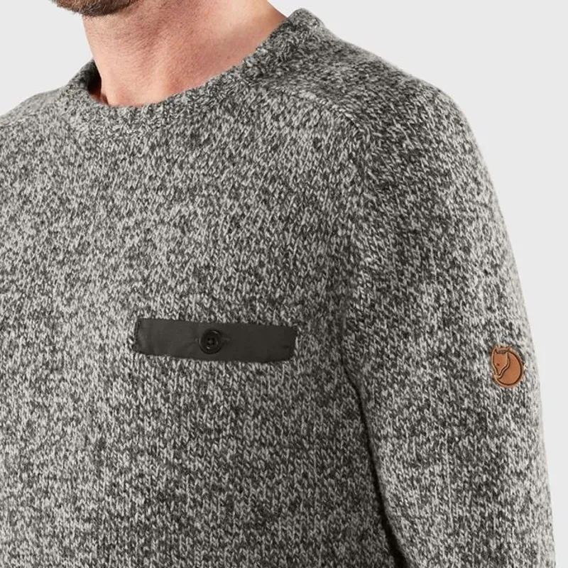 Fjällräven Mens Lada Round-neck Sweater Grey-2